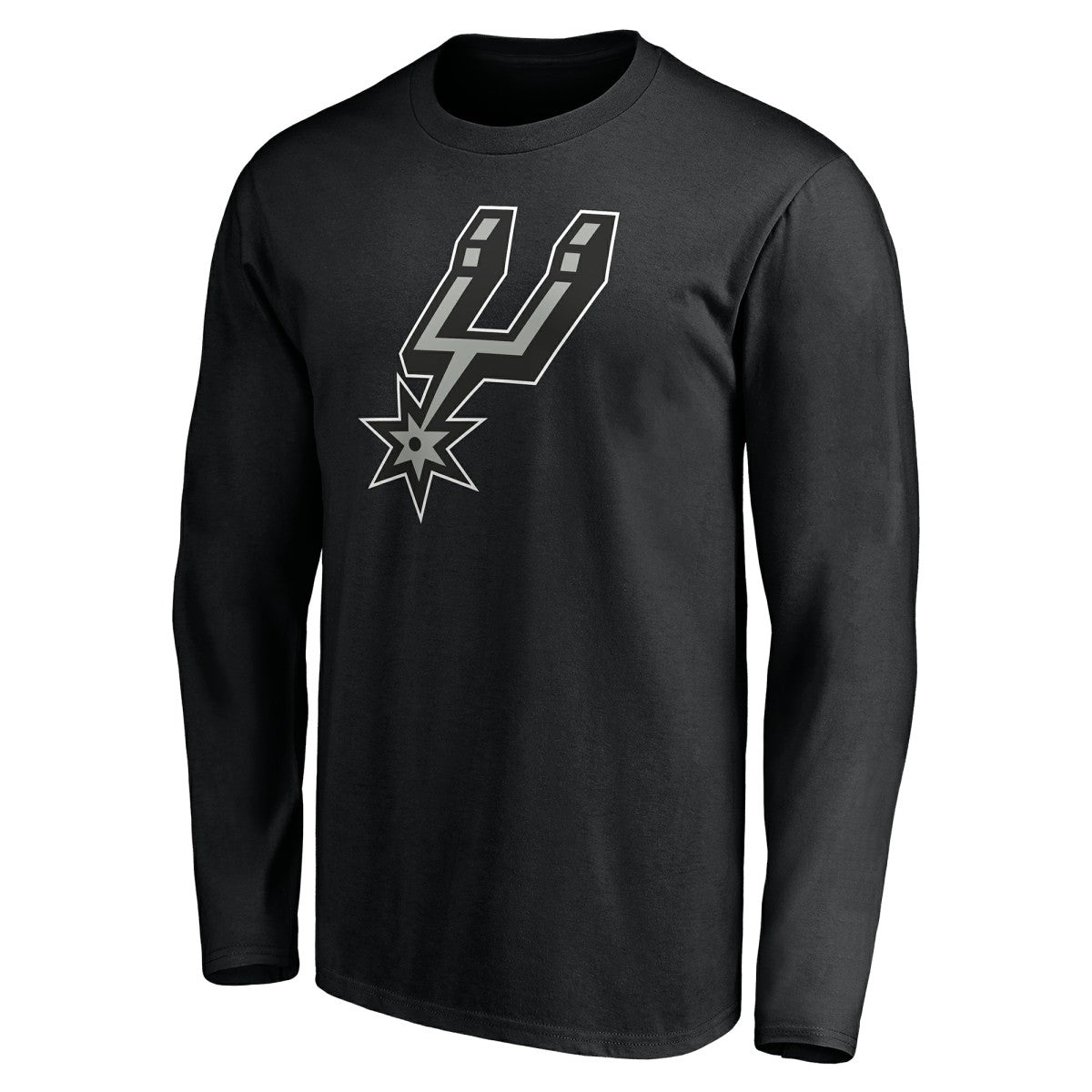 Black San Antonio Spurs Playmaker Personalized Name & Number Long Sleeve T-Shirt | NBA