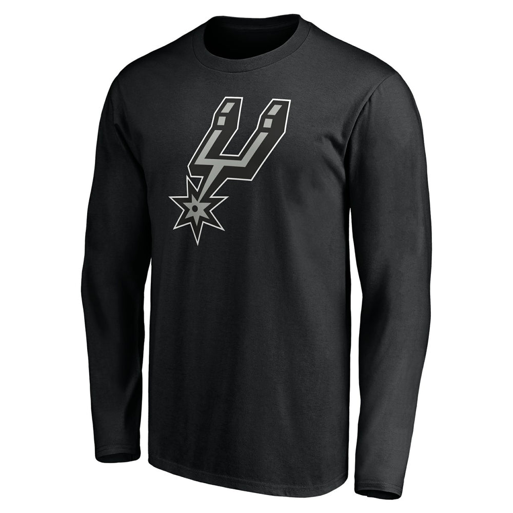 Black San Antonio Spurs Playmaker Personalized Name & Number Long Sleeve T-Shirt | NBA