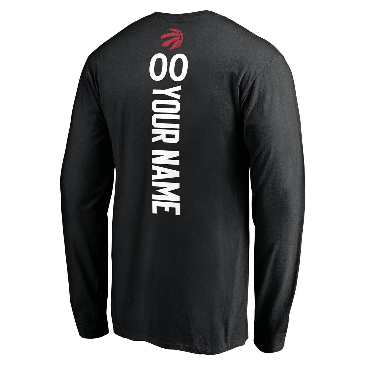 Black Toronto Raptors Playmaker Personalized Name & Number Long Sleeve T-Shirt | NBA