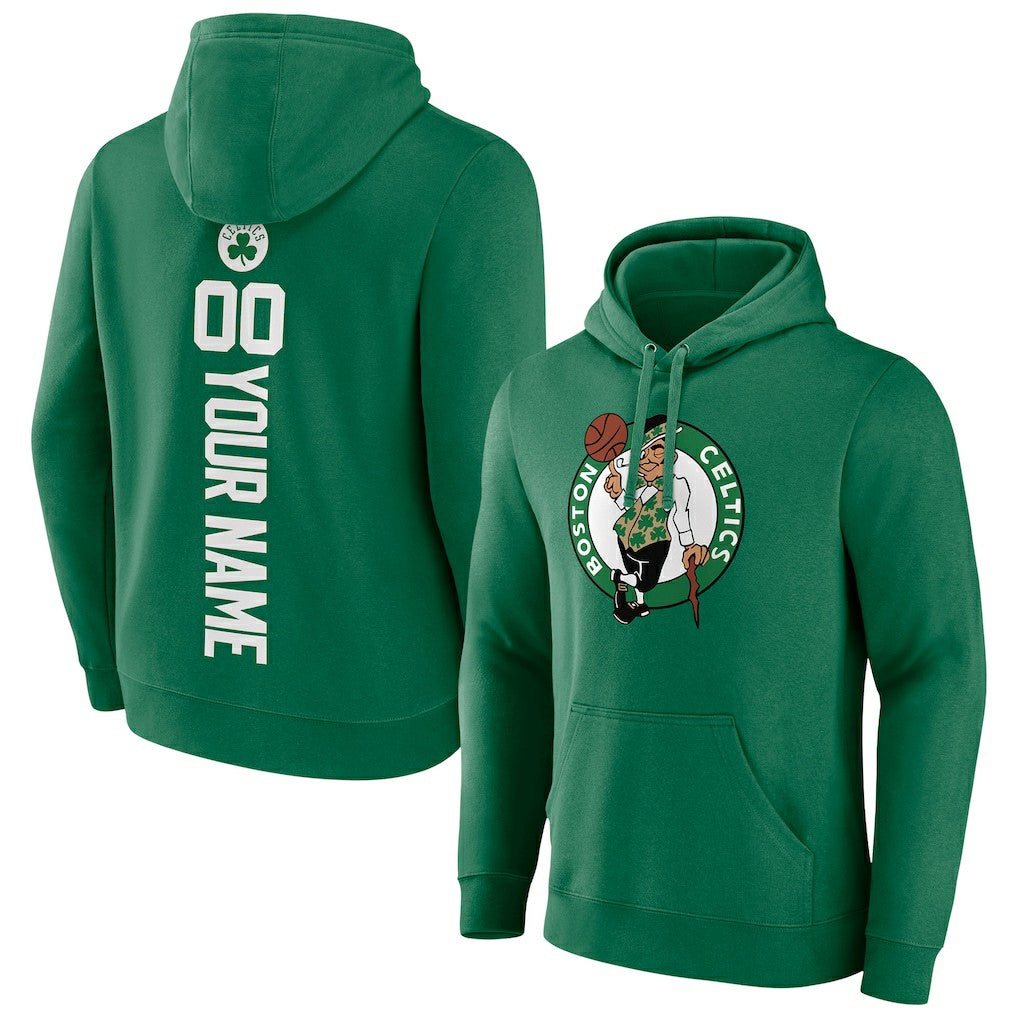 Green Boston Celtics Playmaker Personalized Name & Number Pullover Hoodie | NBA