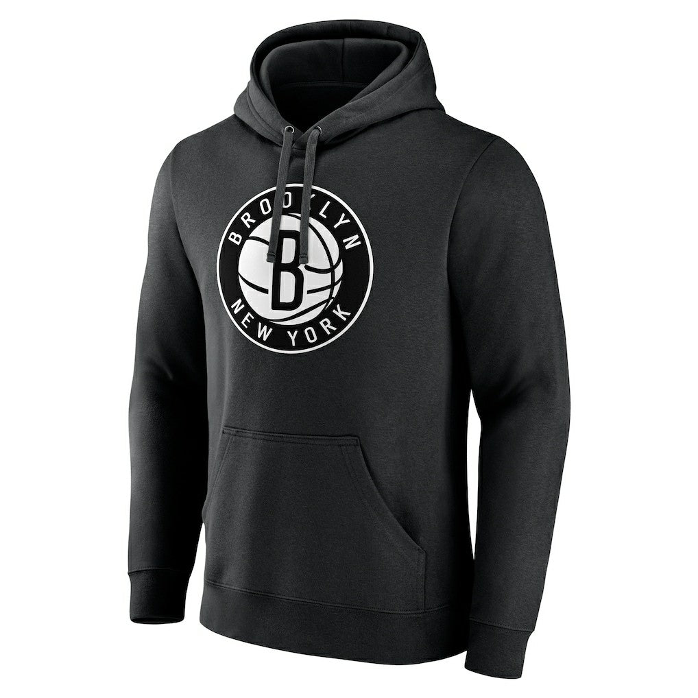 Black Brooklyn Nets Playmaker Personalized Name & Number Pullover Hoodie | NBA