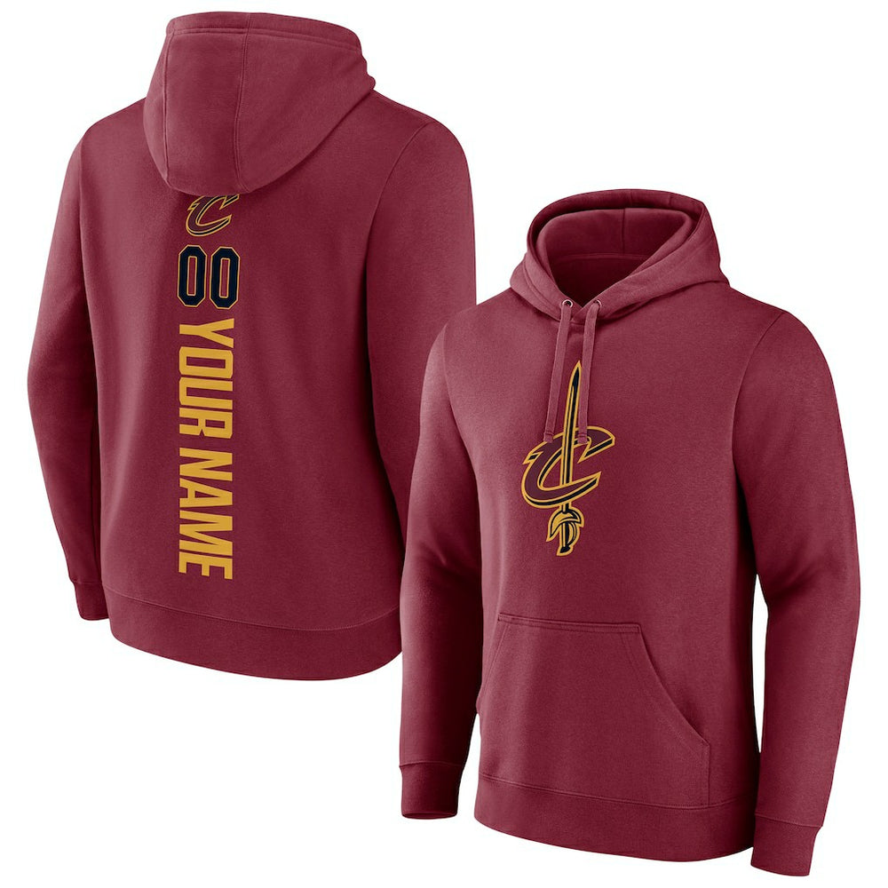 Wine Cleveland Cavaliers Playmaker Personalized Name & Number Pullover Hoodie sale | NBA