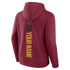 Wine Cleveland Cavaliers Playmaker Personalized Name & Number Pullover Hoodie sale | NBA