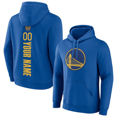 Royal Golden State Warriors Playmaker Personalized Name & Number Pullover Hoodie sale | NBA