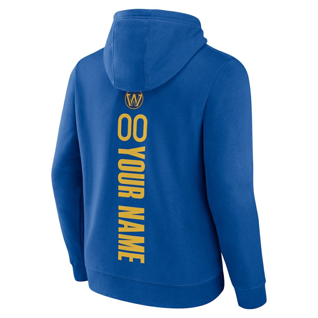Royal Golden State Warriors Playmaker Personalized Name & Number Pullover Hoodie sale | NBA