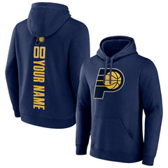 Navy Indiana Pacers Playmaker Personalized Name & Number Pullover Hoodie | NBA