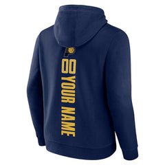 Navy Indiana Pacers Playmaker Personalized Name & Number Pullover Hoodie | NBA