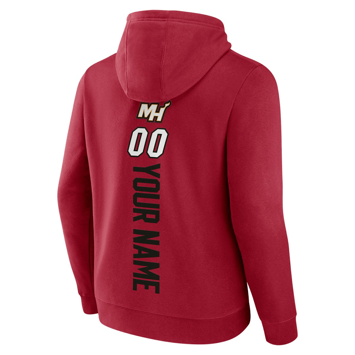Red Miami Heat Playmaker Personalized Name & Number Pullover Hoodie | NBA