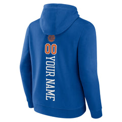 Blue New York Knicks Playmaker Personalized Name & Number Pullover Hoodie | NBA