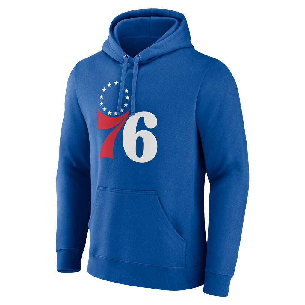 Royal Philadelphia 76ers Playmaker Personalized Name & Number Pullover Hoodie | NBA