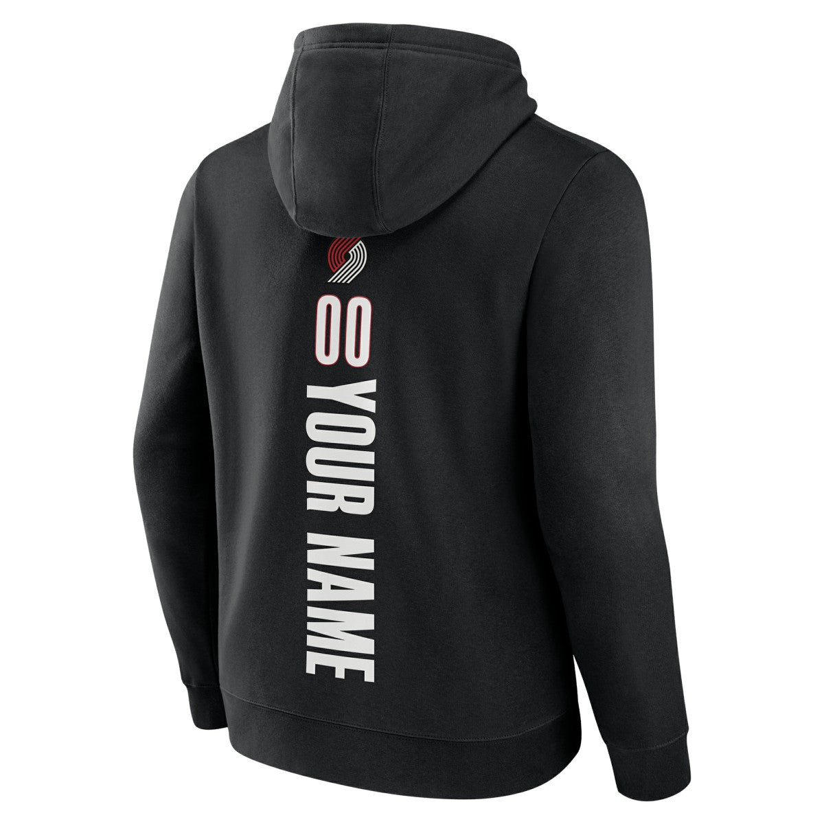 Black Portland Trail Blazers Playmaker Personalized Name & Number Pullover Hoodie | NBA
