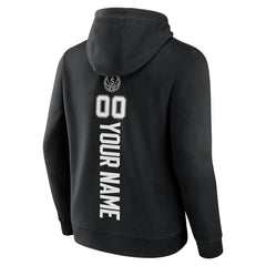 Black San Antonio Spurs Playmaker Personalized Name & Number Pullover Hoodie | NBA