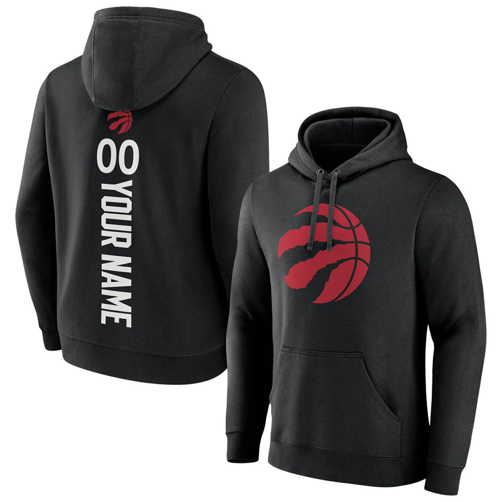 Black Toronto Raptors Playmaker Personalized Name & Number Pullover Hoodie | NBA