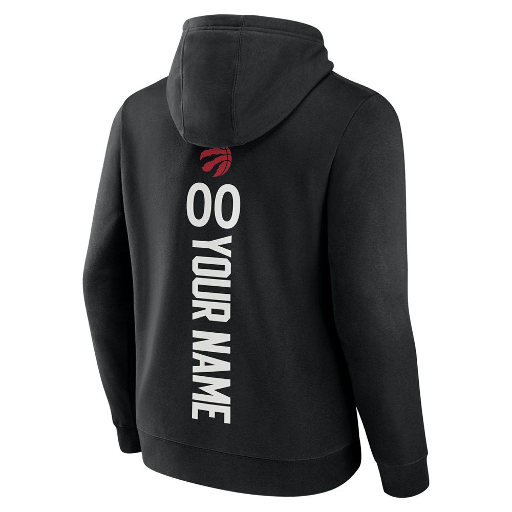 Black Toronto Raptors Playmaker Personalized Name & Number Pullover Hoodie | NBA