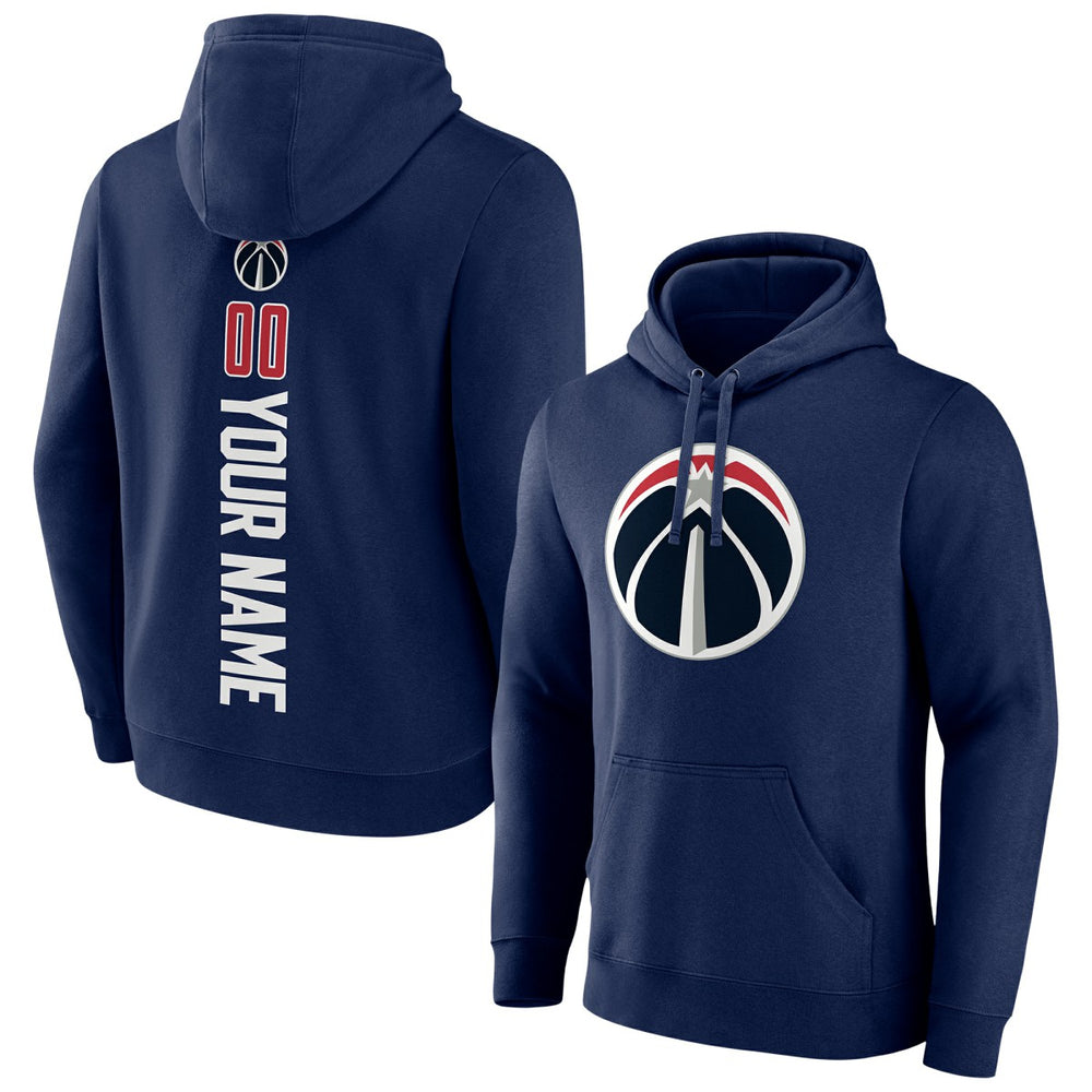 Navy Washington Wizards Playmaker Personalized Name & Number Pullover Hoodie | NBA