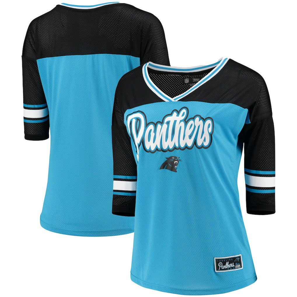 Carolina Panthers 5th & Ocean by  Women's Mesh Long Sleeve T-Shirt | NFL Near me
