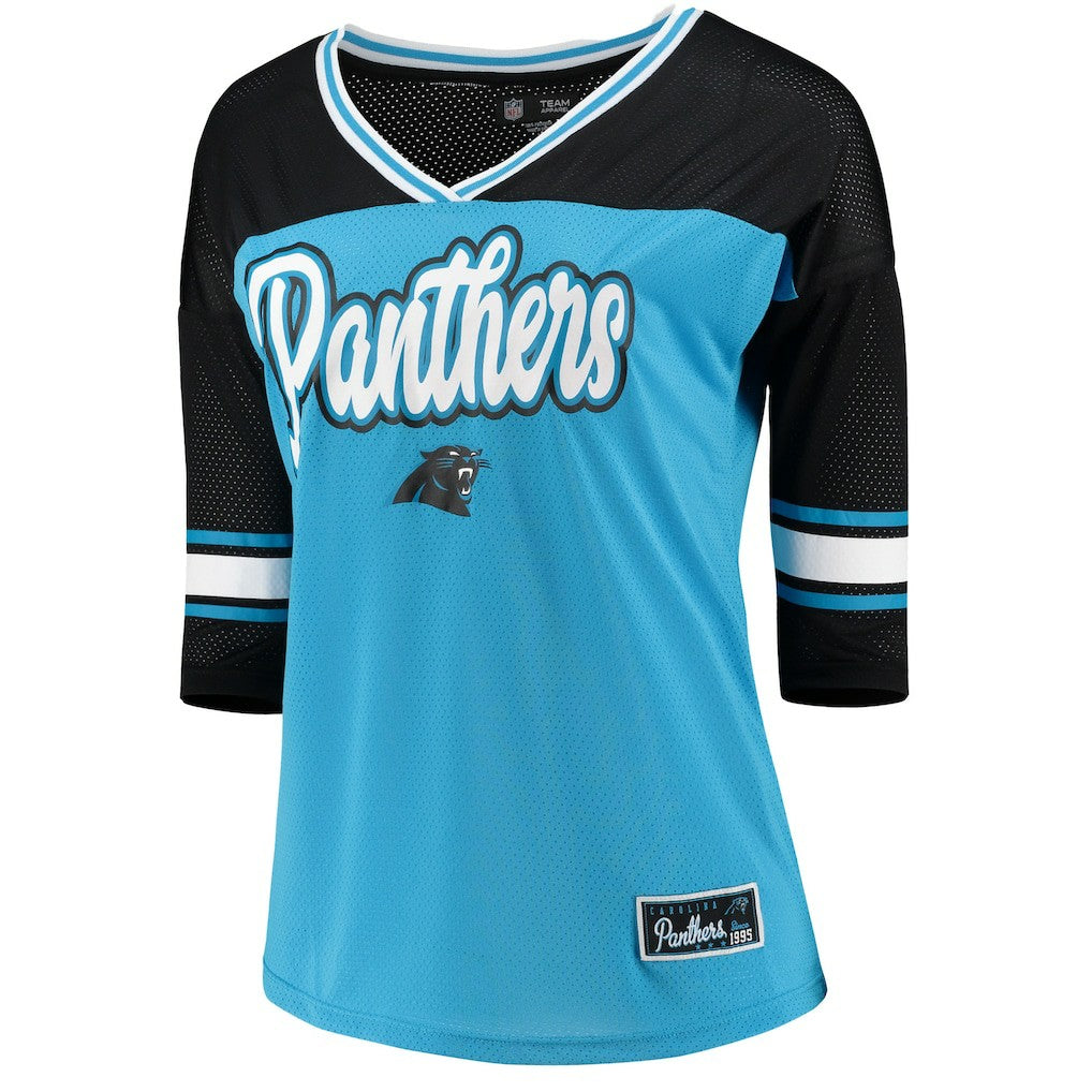 Carolina Panthers 5th & Ocean by  Women's Mesh Long Sleeve T-Shirt | NFL Near me