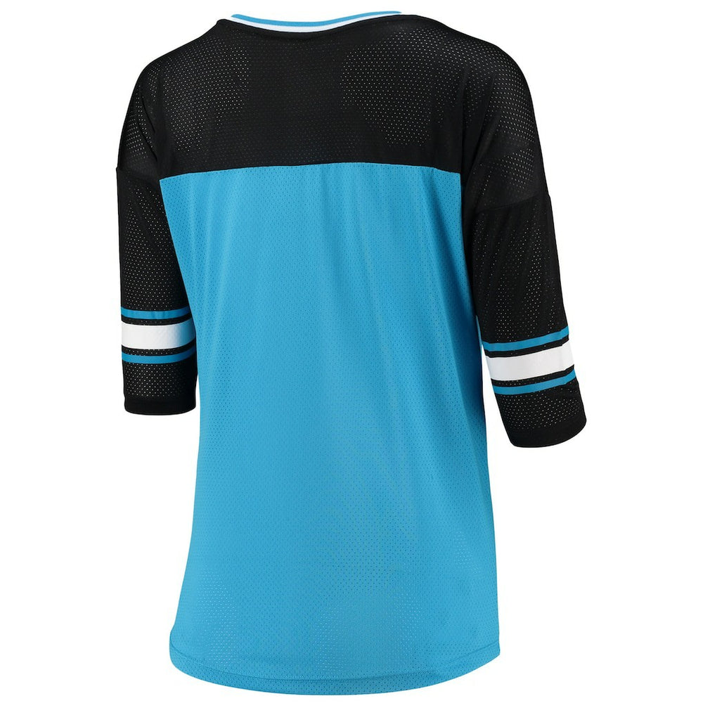 Carolina Panthers 5th & Ocean by  Women's Mesh Long Sleeve T-Shirt | NFL Near me