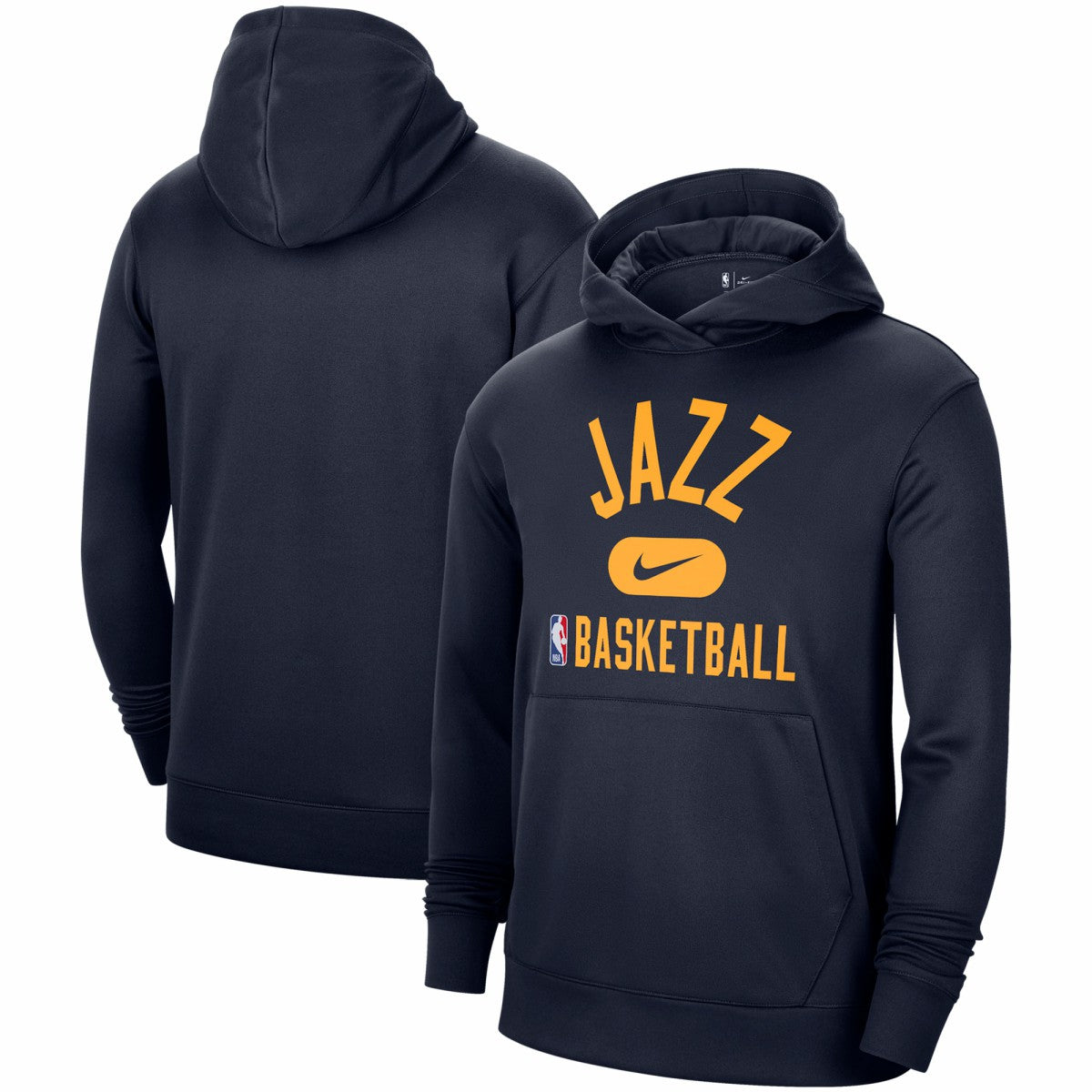 Navy Utah Jazz 2021-2022 Spotlight On Court Performance Practice Pullover Hoodie | NBA