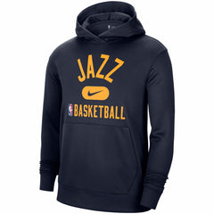Navy Utah Jazz 2021-2022 Spotlight On Court Performance Practice Pullover Hoodie | NBA