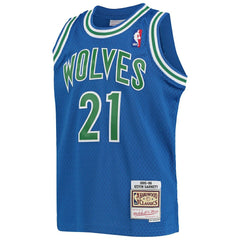 Blue Kevin Garnett Minnesota Timberwolves Youth 1995-96 Hardwood Classics Swingman Jersey | NBA
