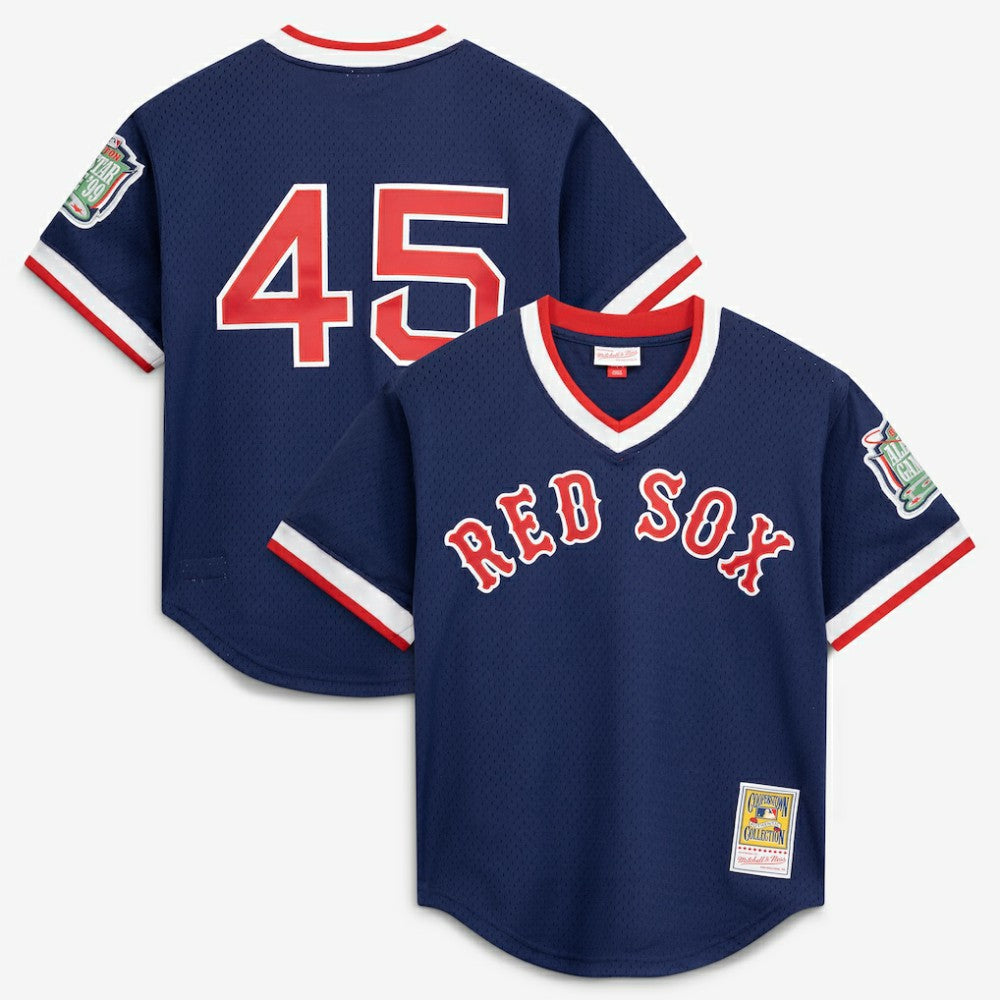 Pedro Martinez Boston Red Sox Mitchell & Ness Authentic Batting Practice Jersey - MLB Jerseys
