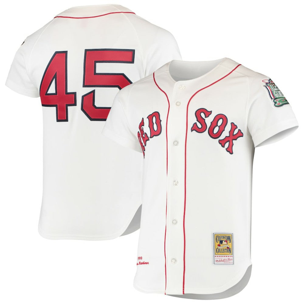 Pedro Martinez Boston Red Sox Mitchell & Ness 1999 Cooperstown Collection Home Authentic Jersey - MLB Jerseys