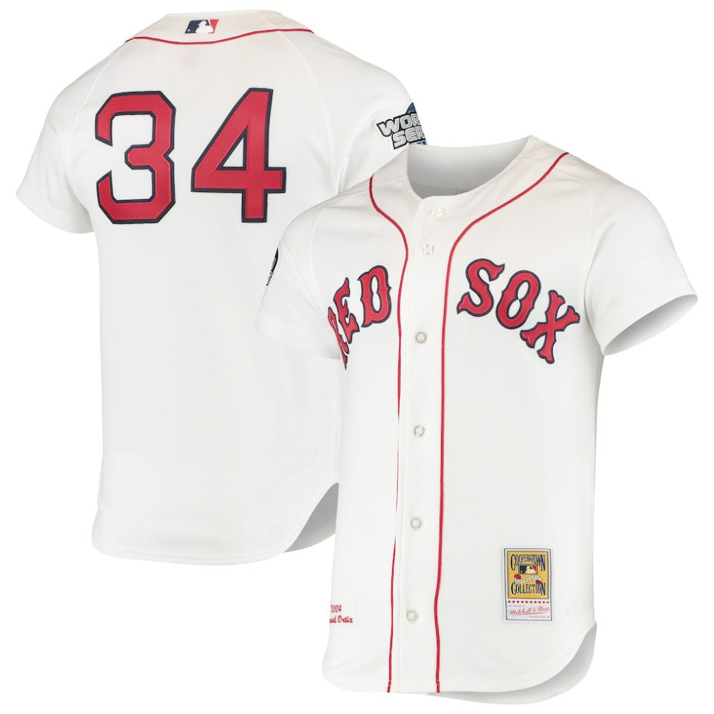 David Ortiz Boston Red Sox Mitchell & Ness 2004 Cooperstown Collection Home Authentic Jersey - MLB Jerseys