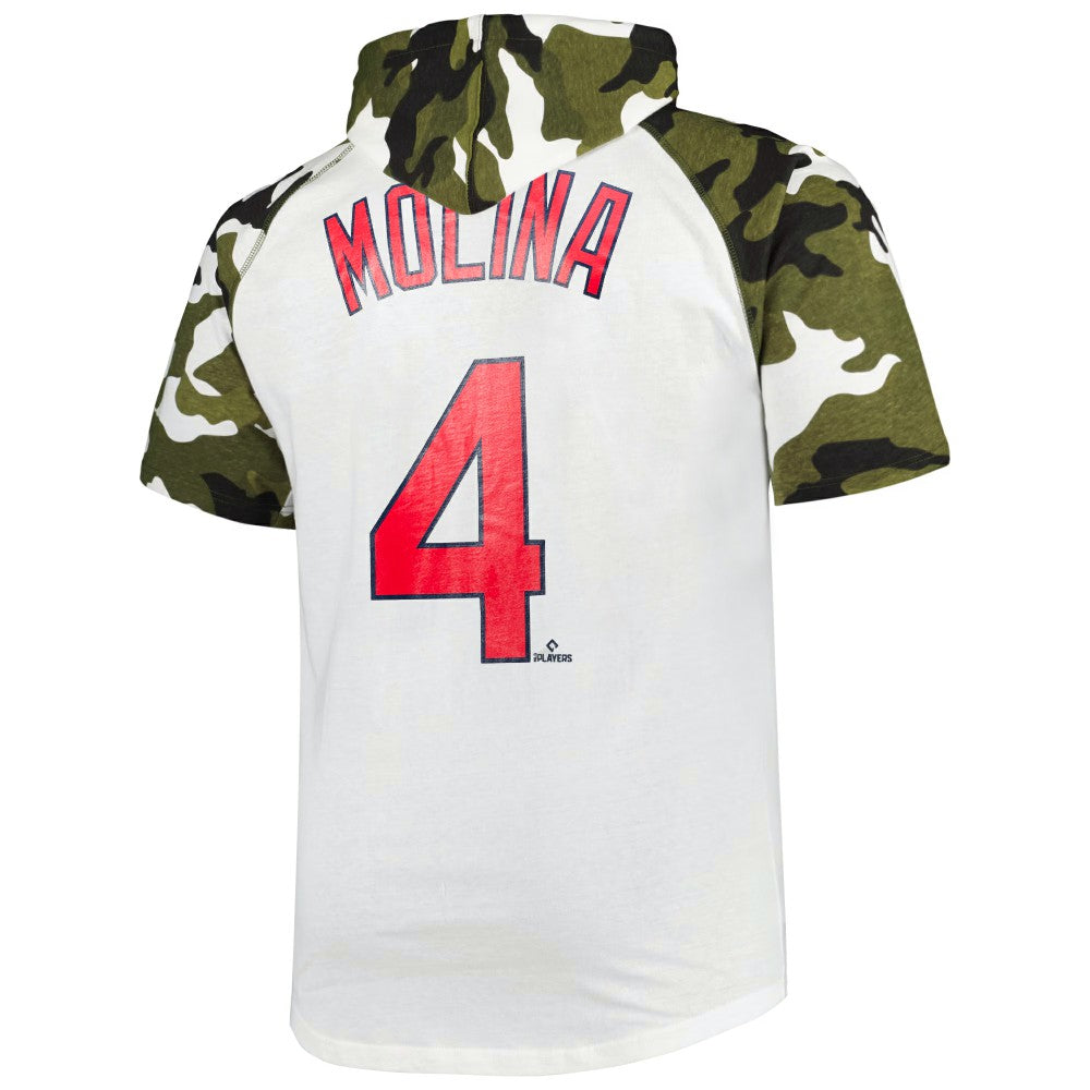 Yadier Molina St. Louis Cardinals Player Big & Tall Raglan Hoodie T-Shirt - MLB Hoodies