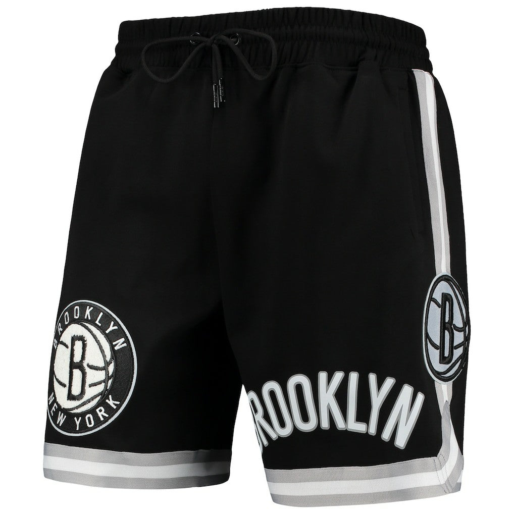 Black Brooklyn Nets Pro Standard Chenille Shorts | NBA