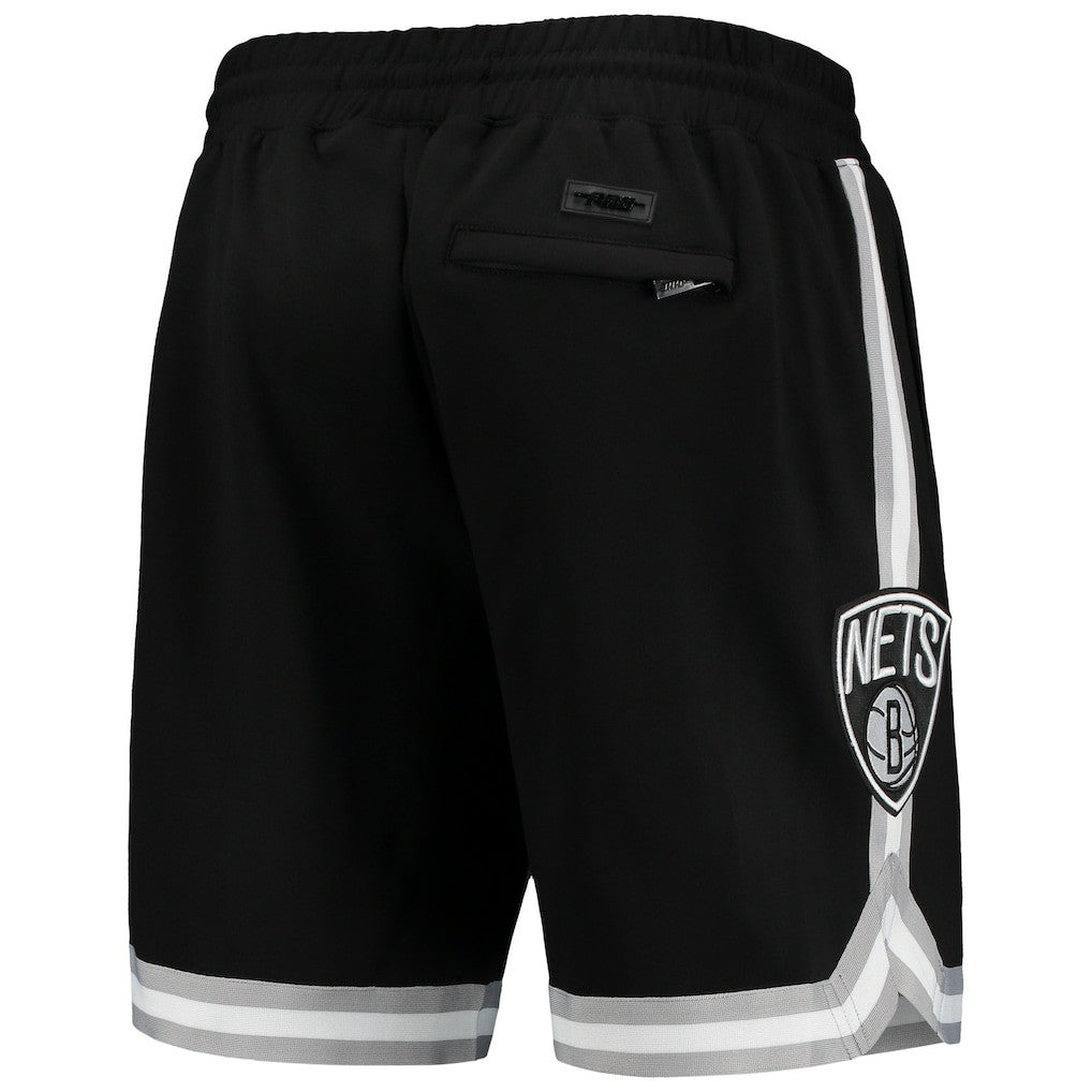 Black Brooklyn Nets Pro Standard Chenille Shorts | NBA