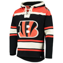 Cincinnati Bengals '47 Lacer V-Neck Pullover Hoodie | NFL Outlet
