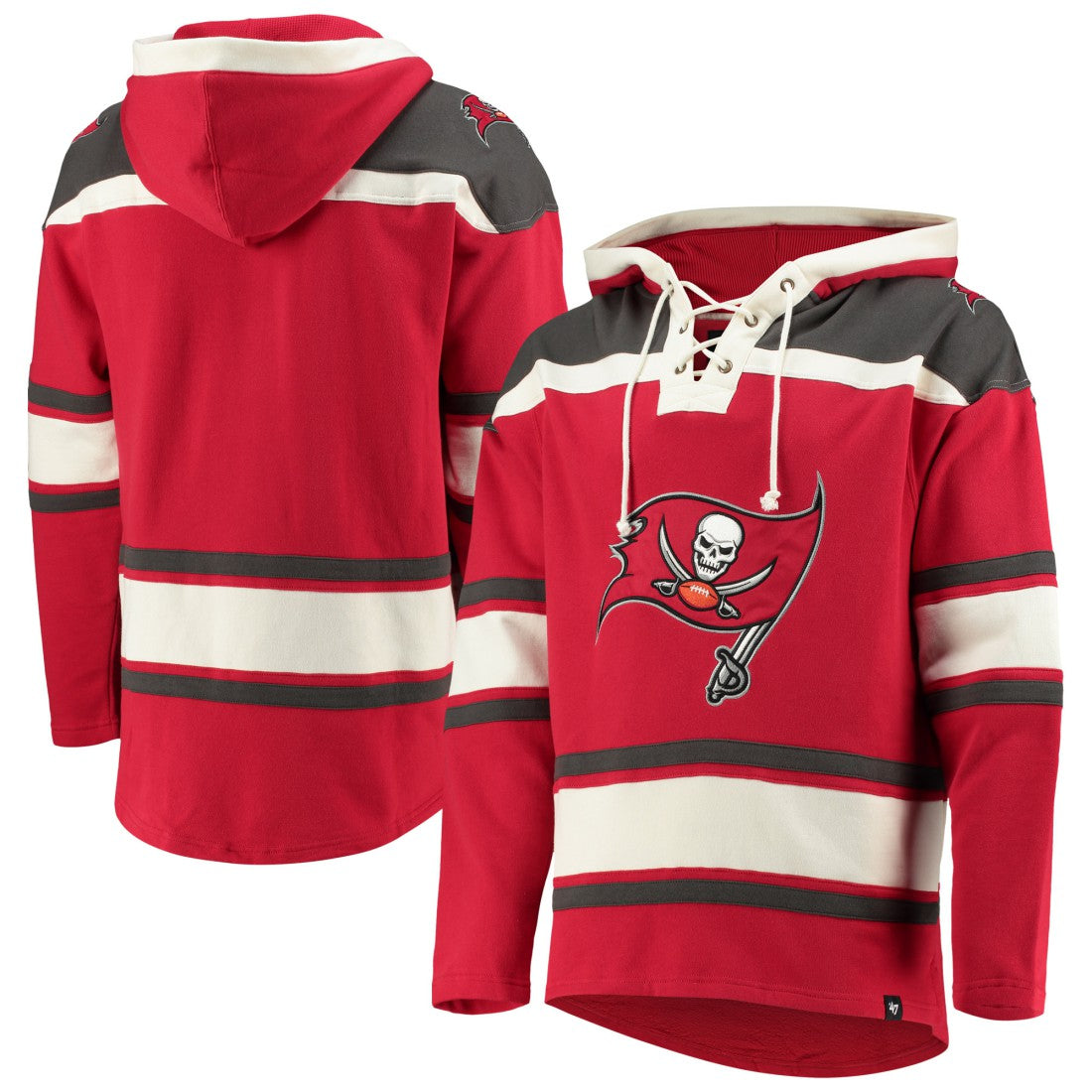 Tampa Bay Buccaneers '47 Lacer V-Neck Pullover Hoodie | NFL New