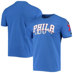 Royal Philadelphia 76ers Pro Standard Chenille Team T-Shirt sale | NBA