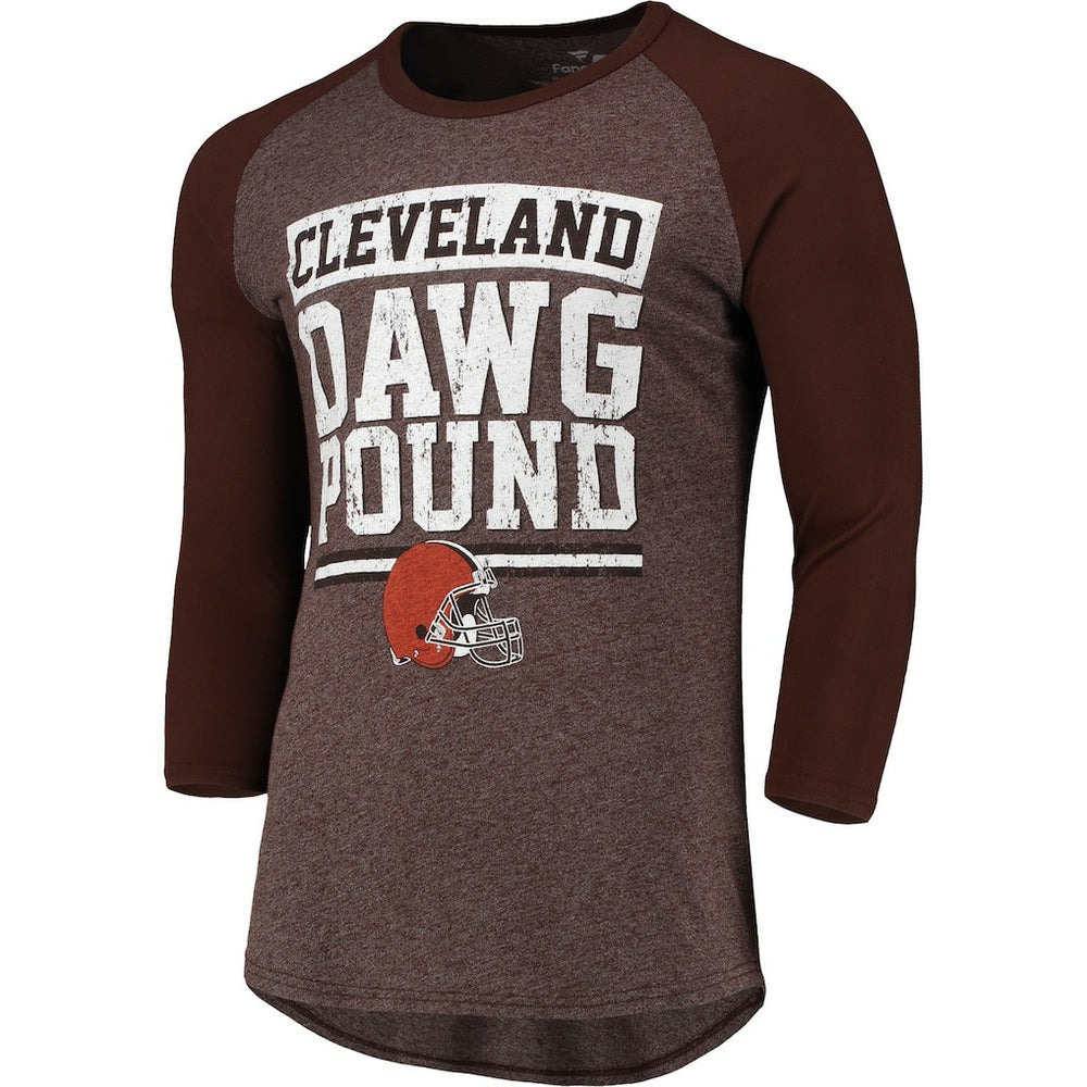 Cleveland Browns Pastime Raglan 3/4-Sleeve T-Shirt | NFL Hot