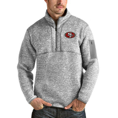 San Francisco 49ers Antigua Team Logo Fortune Quarter-Zip Pullover Jacket | NFL Near me