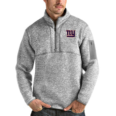 New York Giants Antigua Team Logo Fortune Quarter-Zip Pullover Jacket | NFL New