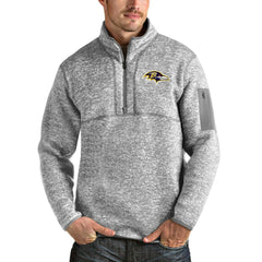 Baltimore Ravens Antigua Team Logo Fortune Quarter-Zip Pullover Jacket | NFL Outlet