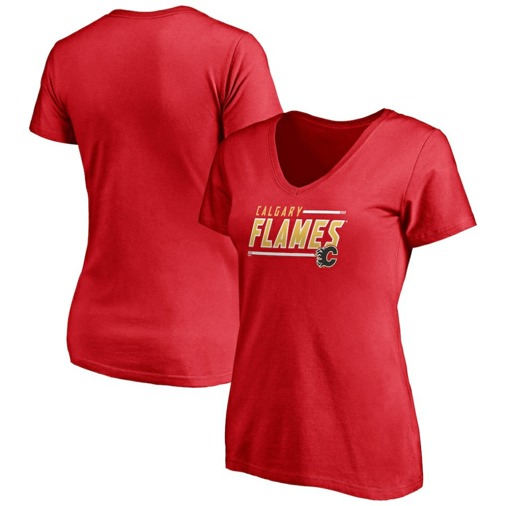 Calgary Flames Fanatics Women's Plus Size Mascot In Bounds V-Neck T-Shirt -  NHL T-shirts