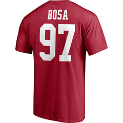 San Francisco 49ers Nick Bosa  Player Icon Name & Number T-Shirt | NFL Discount