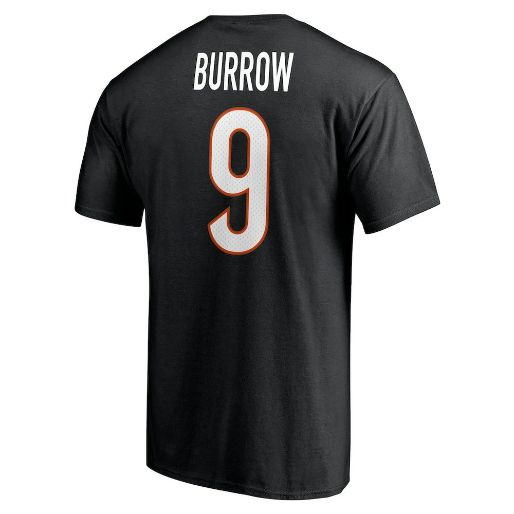Cincinnati Bengals Joe Burrow  Player Icon Name & Number T-Shirt | NFL Near me