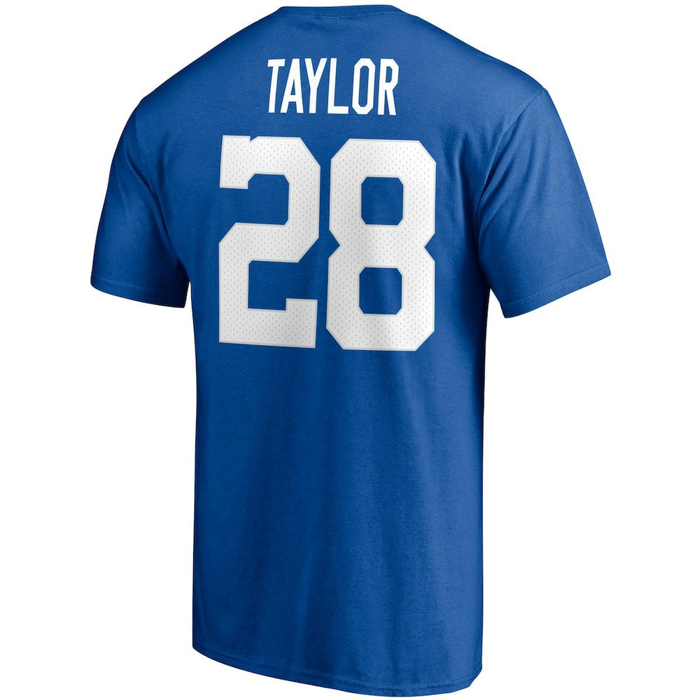 Indianapolis Colts Jonathan Taylor  Player Icon Name & Number T-Shirt | NFL Hot