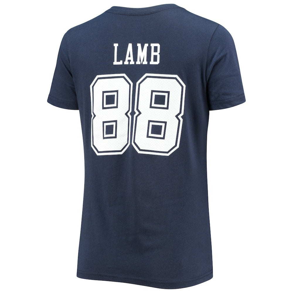Dallas Cowboys CeeDee Lamb  Women's Player Icon Name & Number V-Neck T-Shirt | NFL Online