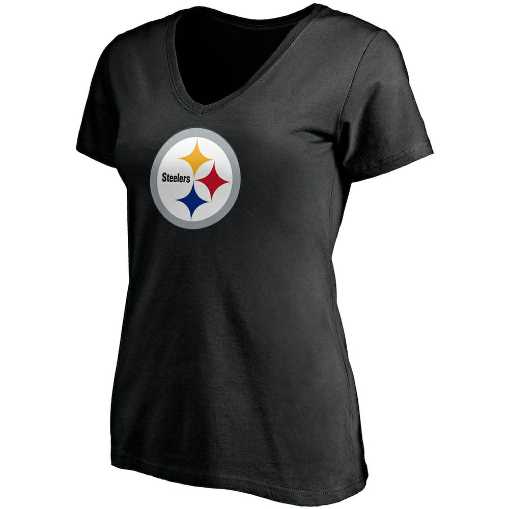 Pittsburgh Steelers T.J. Watt  Women's Player Icon Name & Number V-Neck T-Shirt | NFL New