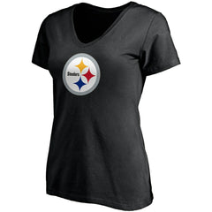 Pittsburgh Steelers T.J. Watt  Women's Player Icon Name & Number V-Neck T-Shirt | NFL New