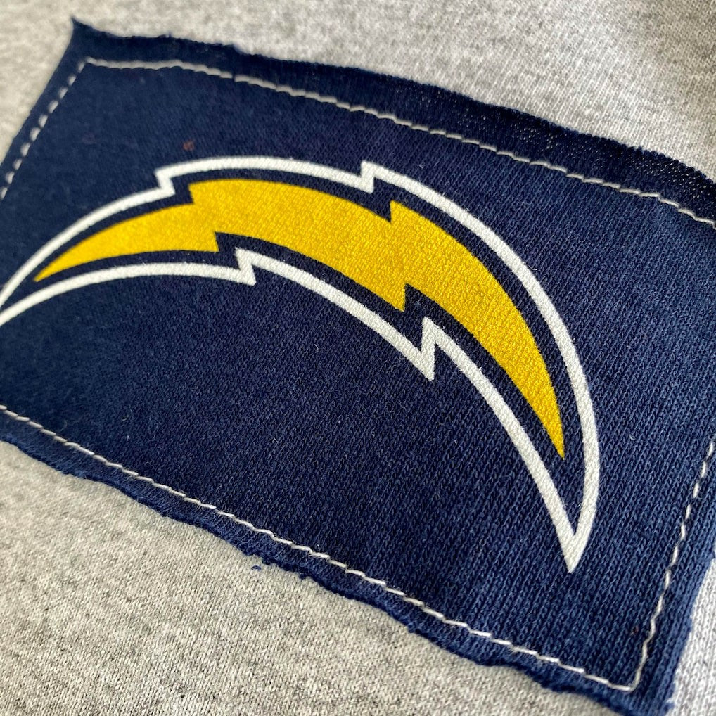 Los Angeles Chargers Refried Apparel Sustainable Angle Long Sleeve T-Shirt | NFL Discount