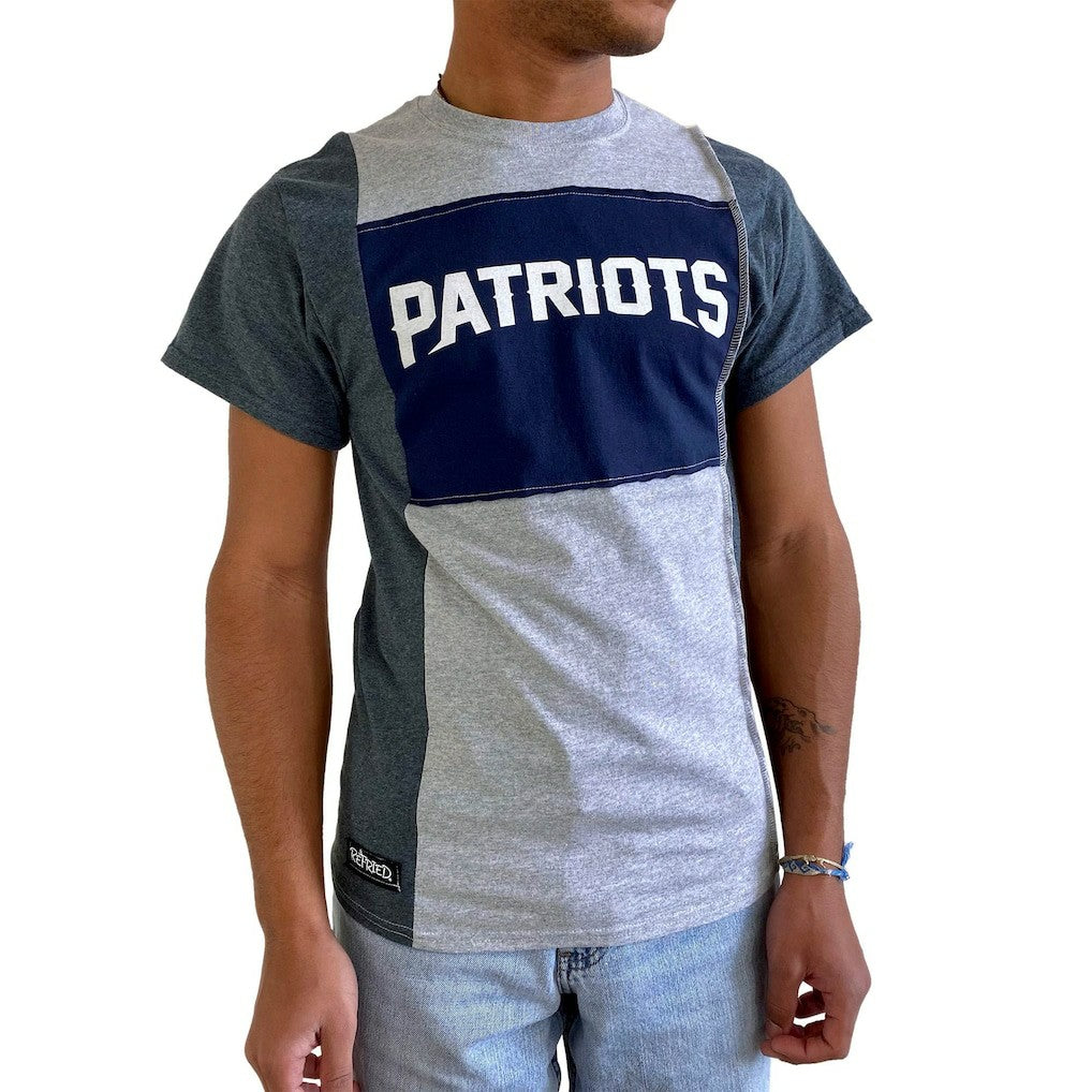 New England Patriots Refried Apparel Sustainable Split T-Shirt | NFL US