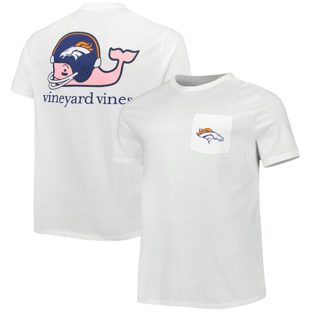 Denver Broncos Vineyard Vines Big & Tall Helmet T-Shirt | NFL US