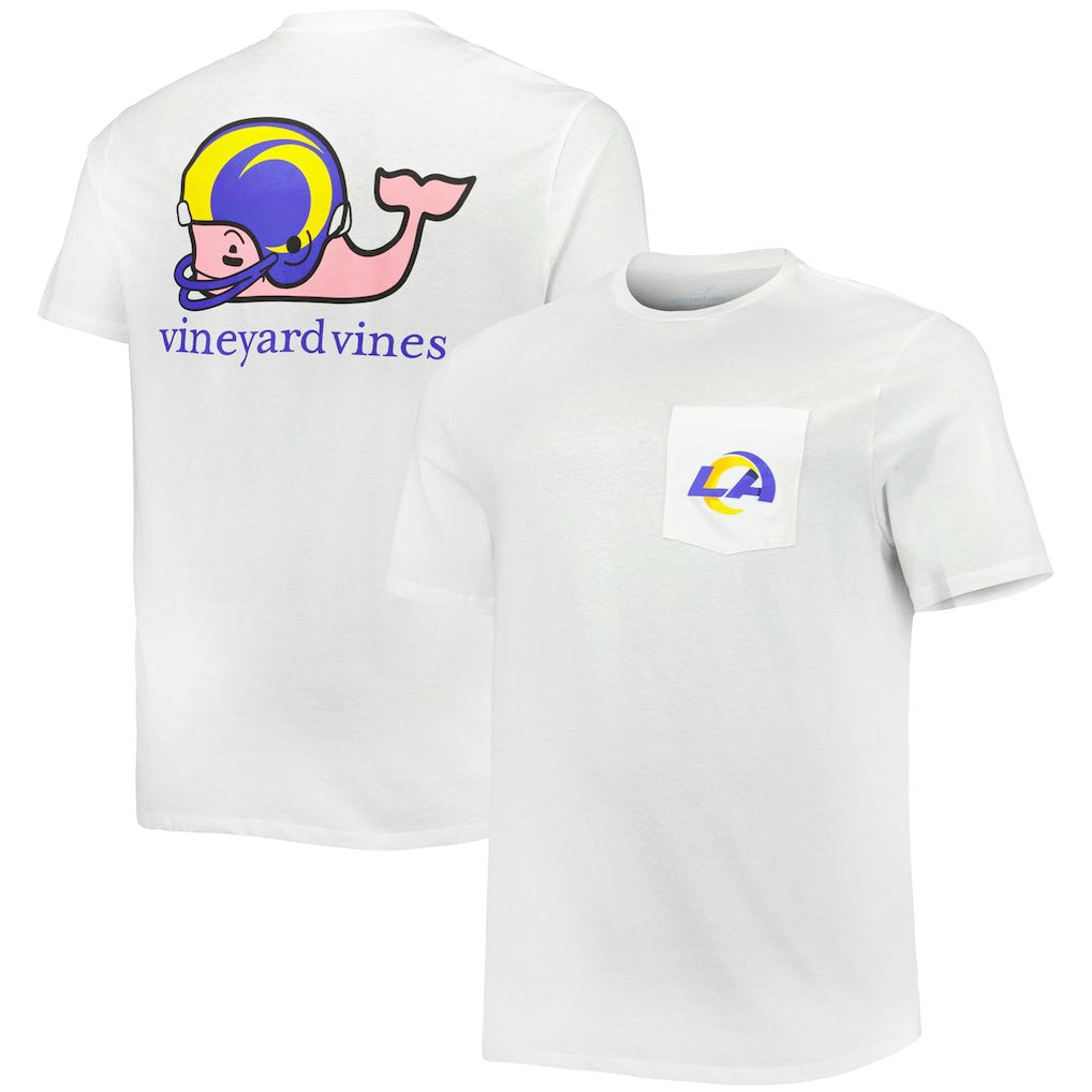 Los Angeles Rams Vineyard Vines Big & Tall Helmet T-Shirt | NFL Discount