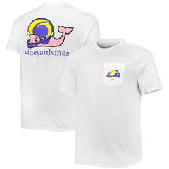 Los Angeles Rams Vineyard Vines Big & Tall Helmet T-Shirt | NFL Discount